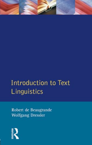 9780582554856: Introduction to Text Linguistics (Longman Linguistics Library)