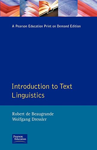 Imagen de archivo de Introduction to Text Linguistics (Longman Linguistics Library) a la venta por WorldofBooks