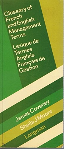 Stock image for Glossary of French and English Management Terms (MG) for sale by Librairie Th  la page