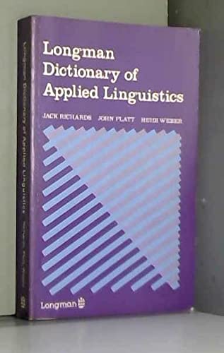 Beispielbild fr Longman Dictionary of Applied Linguistics zum Verkauf von Better World Books