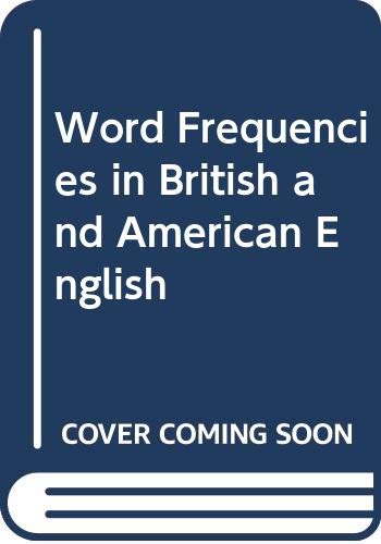 9780582557093: Word Frequencies in British and American English