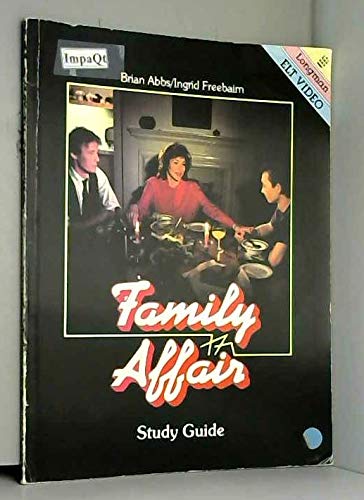 Family Affair: Study Guide (9780582743588) by Abbs, B; Freebairn, I