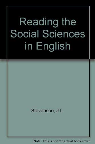 Stock image for Reading the Social Sciences in English for sale by medimops