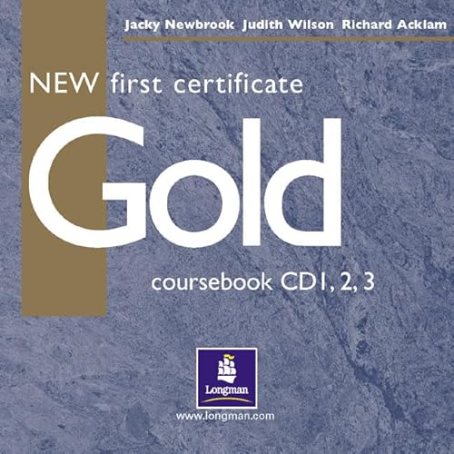 9780582777217: New First Certificate Gold Class CD 1-3