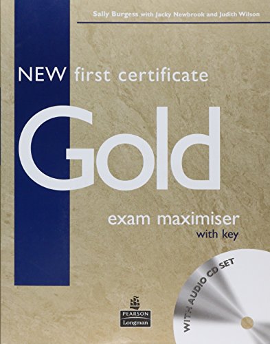 Imagen de archivo de New First Certificate Gold Exam Maximiser Key & CD Pack a la venta por WorldofBooks