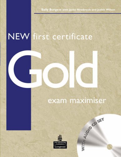 9780582777255: New First Certificate Gold Exam Maximiser No Key & CD Pack