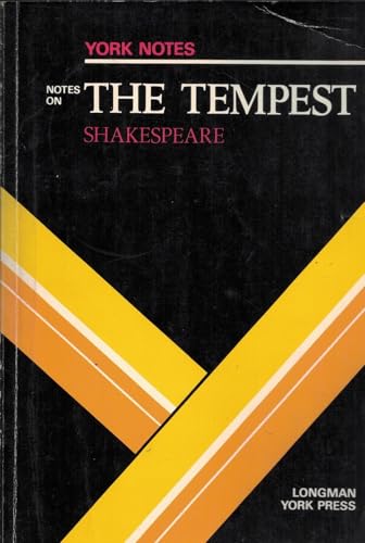 9780582781337: William Shakespeare, "Tempest": Notes (York Notes)