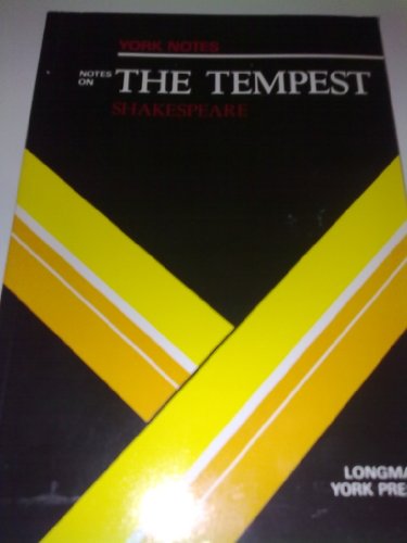 9780582781337: Notes On The Tempest (York Notes)