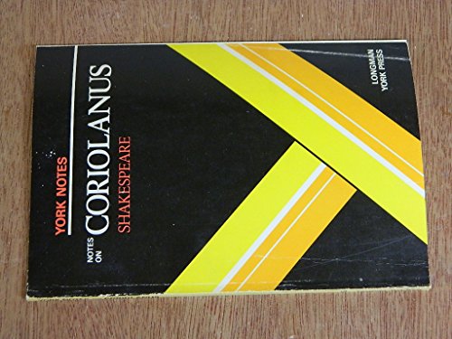 Stock image for Notes on Shakespeare's "Coriolanus" (York Notes) for sale by WorldofBooks
