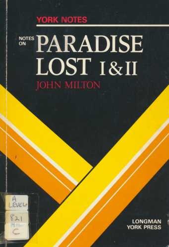 Stock image for John Milton, "Paradise Lost", Bks.1 and 2: Notes (York Notes) for sale by The Guru Bookshop