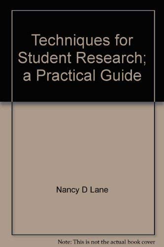 9780582808218: Techniques for Student Research; a Practical Guide