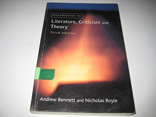 Imagen de archivo de An Introduction to Literature, Criticism and Theory a la venta por Better World Books