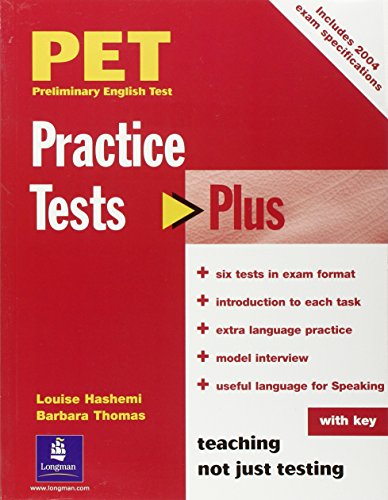 9780582824218: PET Practice Tests Plus with Key New Edition: Practice Tests