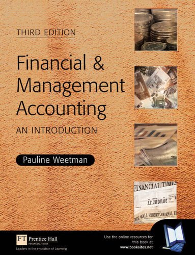 Financial and Management Accounting: an Introduction with Accounting Dictionary (9780582843448) by Weetman, Pauline