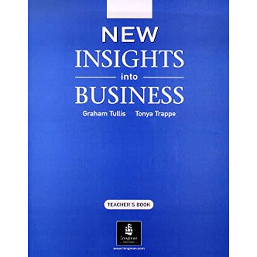 Stock image for New Insights into Business Teacher's Book New Edition for sale by Ammareal