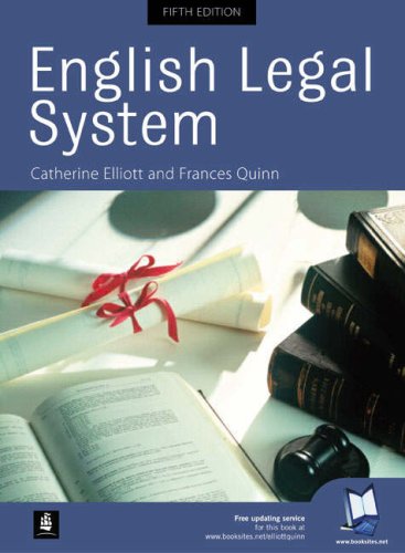English Legal System with Dictionary of Law (9780582850460) by Catherine Elliott