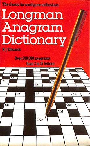 Imagen de archivo de Longman, Anagram Dictionary a la venta por ThriftBooks-Dallas