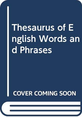 Beispielbild fr Thesaurus of English Words and Phrases zum Verkauf von Reuseabook