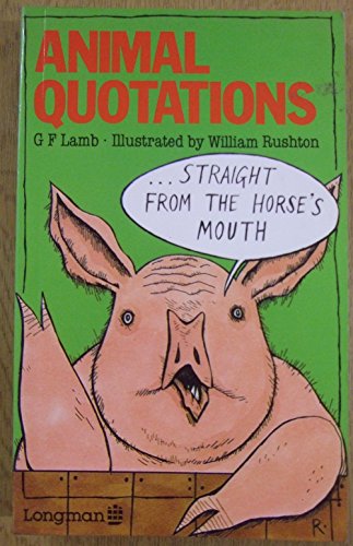 Stock image for Animal Quotations for sale by Goldstone Books