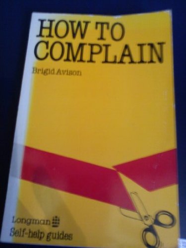 Imagen de archivo de How to Complain (LSHG) a la venta por MusicMagpie