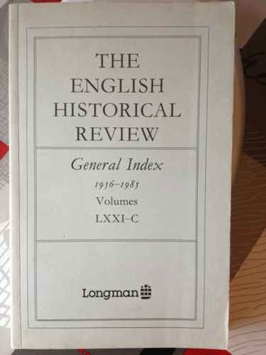 Stock image for The English Historical Review: General Index 1956-85 for sale by Phatpocket Limited