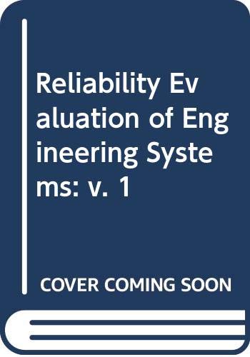 Reliability Evaluation of Engineering Systems: v. 1 (9780582988903) by Roy Billinton; Ronald N Allan