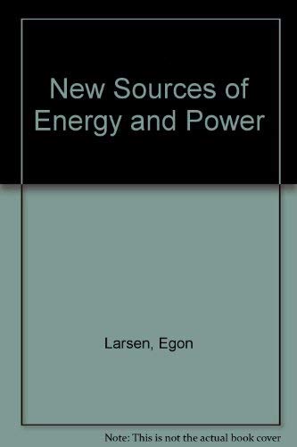 Stock image for New sources of energy and power for sale by Phatpocket Limited