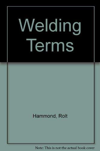 Stock image for Welding Terms for sale by Goldstone Books