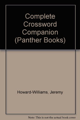 9780586059777: Complete Crossword Companion