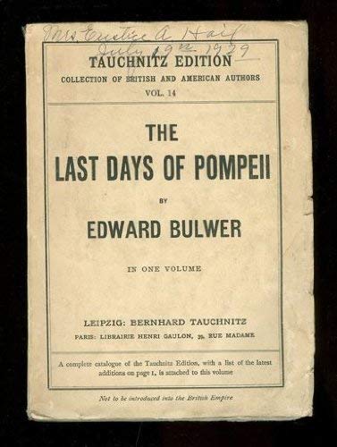 Stock image for The last days of Pompeii: Based upon the television script written by Carmen Culver for sale by WorldofBooks