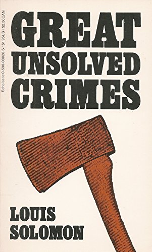 Beispielbild fr Great Unsolved Crimes zum Verkauf von Wonder Book