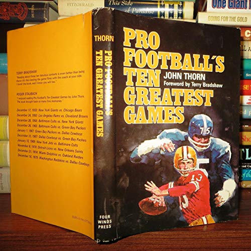 Stock image for Pro football's ten greatest games for sale by ThriftBooks-Atlanta