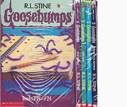 Imagen de archivo de Goosebumps Boxed Set, Books 21 - 24: Go Eat Worms!, Ghost Beach, Return of the Mummy, and Phantom of the Auditorium a la venta por Ergodebooks