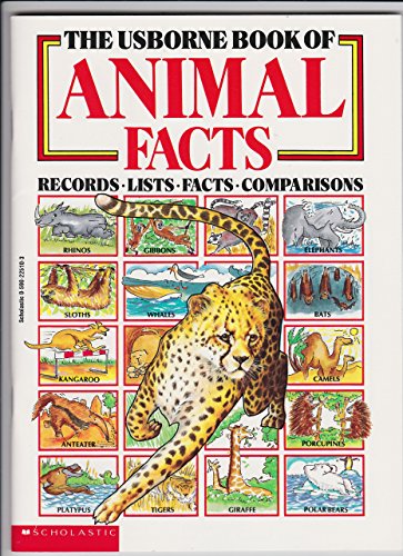 Imagen de archivo de Usborne Book of Animal Facts a la venta por Better World Books