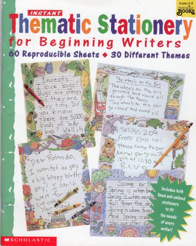 Beispielbild fr Instant Thematic Stationery for Beginning Writers : 60 Reproducible Sheets - 30 Different Themes zum Verkauf von Better World Books
