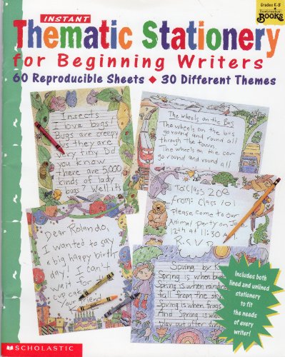 Imagen de archivo de Instant Thematic Stationery for Beginning Writers (Grades K-3) a la venta por Your Online Bookstore