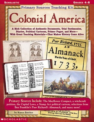 9780590378475: Primary Sources Teaching Kit: Colonial America