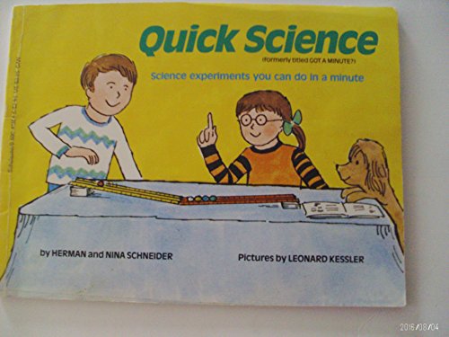 9780590413541: Quick Science: Science Experiments You Can Do in a Minute