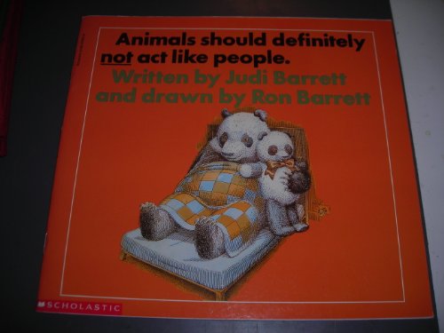 Imagen de archivo de Animals Should Definitely NOT Act Like People. a la venta por Wonder Book