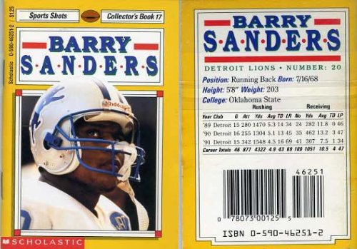 Imagen de archivo de Barry Sanders (Sport Shots Collectors Book 17) a la venta por Ergodebooks