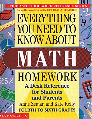 Beispielbild fr Everything You Need to Know about Math Homework zum Verkauf von Better World Books