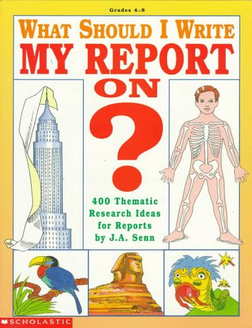 Imagen de archivo de What Should I Write My Report On?: 400 Thematic Research Ideas for Reports a la venta por HPB Inc.