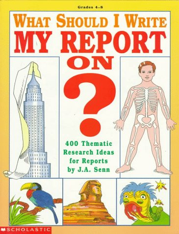Stock image for What Should I Write My Report On?: 400 Thematic Research Ideas for Reports for sale by HPB Inc.