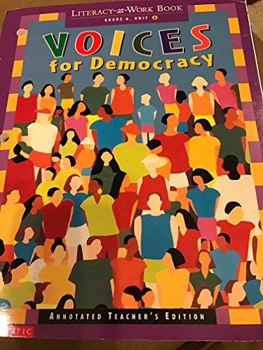 Stock image for Literacy-at-Work Book Voices for Democracy (Voices for Democracy Reading and Writing Practice, Annotated Teacher's Edition) for sale by The Book Cellar, LLC