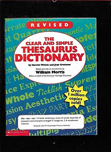 9780590580748: Clear & Simple Thesaurus Dictionary