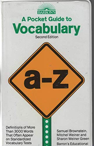 Beispielbild fr A Pocket Guide to Vocabulary zum Verkauf von Better World Books: West