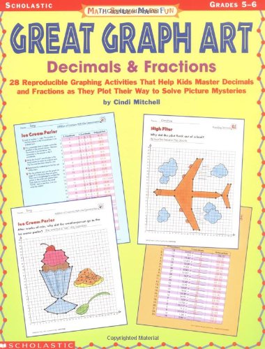 Beispielbild fr Great Graph Art: Decimals and Fractions, Grades 5-6 zum Verkauf von Gulf Coast Books