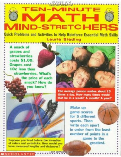 Stock image for 10 Minute Math Mind-Stretchers : Quick Problems and Activities to Help Reinforce Essential Math Skills for sale by Better World Books: West