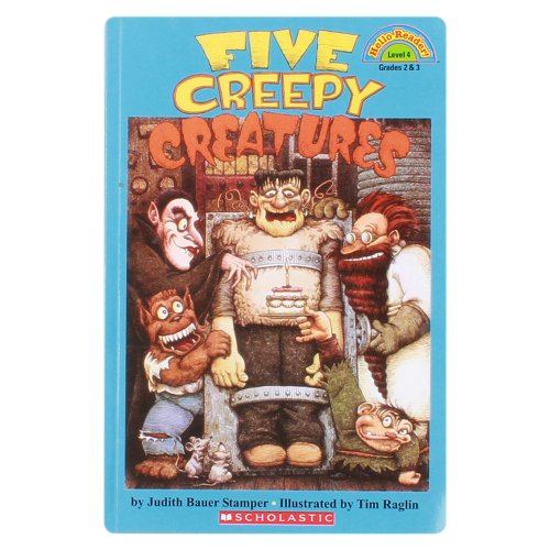 9780590921541: Five Creepy Creatures (level 4) (HELLO READER LEVEL 4)