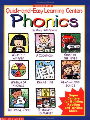 Beispielbild fr Quick-and-Easy Learning Centers: Phonics (Grades K-2) zum Verkauf von Wonder Book